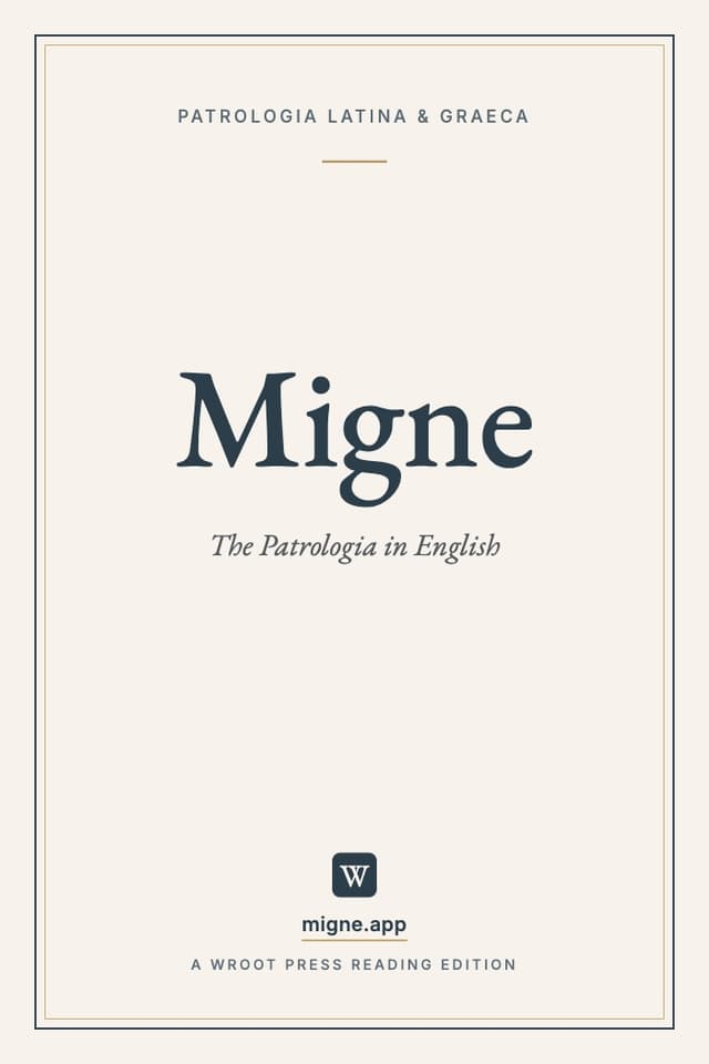 Cover of Migne